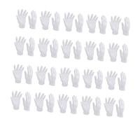 Healeved 16 pares Guantes de Algodón Blancos Elásticos para Trabajo y Cuidado de Manos Lavables Transpirables y Duraderos Pack de Unidades para Uso Diario y Revisión de Joyería