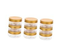 Healeved 16 Piezas Tarros de Crema Multipropósito de Plástico con Tapa de Aluminio Envases Vacíos para Cosméticos para Lociones y Ungüentos