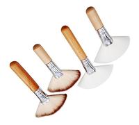 Healeved 16piezas Brochas De Maquillaje Facial Brocha Abanico Suave Para Contornos y Acabados Herramientas De Maquillaje Para Base Rubor y Polvo