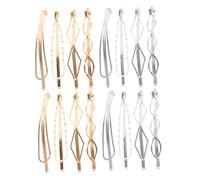 Healeved 16piezas Pinzas Cabello De Metal Horquillas Minimalistas Para Niñas y Mujeres Accesorios Cabello Para Uso Diario Horquilla De Novia