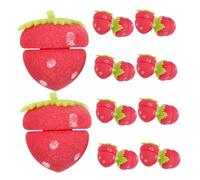 Healeved 18 Piezas Rulos De Pelo Para Mujer Rulos De Esponja Suaves Forma De Fresa Para Dormir Herramienta De Peinado Sin Calor Para Rizos De Noche