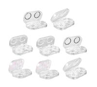 Healeved 1juego Estuche para Lentes De Contacto Transparente Portátil y Sellado Soporte para Cuidado Ocular para Viajes y Uso Diario