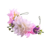 Healeved 1pieza Diadema De Flores Hawaiana y Bodas Accesorio De Moda Para Mujeres Tocado Floral Para Fotografía y Celebraciones