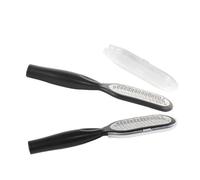 Healeved 1pieza Removedor De Muerta Para Pies Inoxidable Con Tapa Exfoliante Portátil Eliminar Durezas y Callos