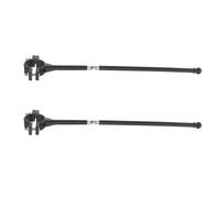 Healeved 2 Astas de Bandera Soporte Resistente para Manillar de Bicicleta Infantil de Abs Negro Superficie Lisa para Temporada de Fiestas y Bandera