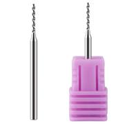 Healeved 2 brocas para perforación de uñas: Accesorio profesional de taladro de acero de tungsteno para perforación - Brocas de seguridad para manicura y accesorios de uñas