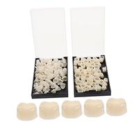 Healeved 2 Cajas De Kits De Carillas Dentales Pegatinas De Herramientas Pegatinas Falsas Para Halloween Material De Reparación De Dientes Falsos Sintéticos Kit De Herramientas De