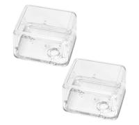 Healeved 2 Cajas Transparentes para Caja de Música Mecanismo Enrollador, Organizador de Plástico Resistente para Almacenamiento y Montaje DIY