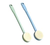 Healeved 2 Cepillos De Baño Depurador De Ducha Con Asa Depurador De Cuerpo Trasero Cepillo De Espalda Suave Depuradores De Silicona Cepillo Corporal De Silicona Depuradores
