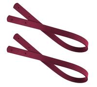 Healeved 2 Correas de Mano de Piel Sintética PU de 60 CM para Bolso Tote Estilo Remache Correa Recta y Asa de Muñeca Color Burdeos Repuesto para Bolso de Mujer