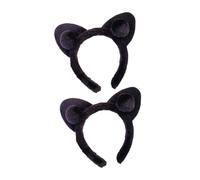 Healeved 2 Diademas Rígidas Orejas de Gato de Abs para Niñas, Accesorio Cabello que No Rompe el Peinado y Mantiene el Flequillo Rostro, Adecuado para Cosplay de Animales y Cumpleaños
