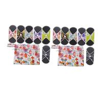 Healeved 2 Juegos De 7 Piezas almohadilla de toalla durante la noche almohadilla de remojo para compresas menstruales súper absorbentes toallas sanitarias reutilizables