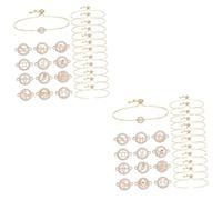 Healeved 2 Juegos Kit de Pulseras de Pulseras Doradas Únicos Material para DIY y Accesorios de Joyería