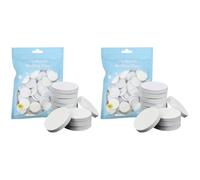 Healeved 2 Juegos Pegamento Kit De Manicura Arribista Tijeras Juegos De Uñas Suministros De Pedicura Cortaúñas De Los Pies Disco De Lijado De Uñas Automático Pegatinas 50 Uds * 2
