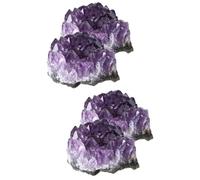 Healeved 2 Juegos Racimo De Cristal Natural Joya Microondas Kit De Excavación De Decoración Ágata Centro De Mesa De Cristal Adorno De Mesa Minerales Naturales 2 Piezas * 2