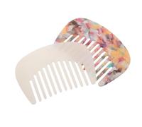 Healeved 2 Mini Peines de Viaje Portátiles Ácido Acético, Antiestáticos y Superficie Lisa, Ideales para Peinar Cabello Estilo Francés en Casa o Durante Desplazamientos