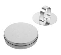 Healeved 2 Moldes para Galletas de Hojalata Plateada, Herramienta para Hornear y Prensar Pasteles, Caja sin Ventana, 2 Piezas, Accesorio para Repostería Casera y Elaboración de Dulces