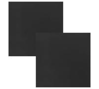 Healeved 2 Parches de reparación para Revestimiento de estanques - Membrana autoadhesiva Impermeable Negra, Cubierta Cuadrada de 8 Pulgadas para Reparar Juntas y prevenir Fugas en estanques de