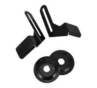 Healeved 2 pares de accesorios para amoladora de banco, soportes de acero para herramientas de 150/200 y juego de bridas para muelas de amoladora de banco de 200, para tareas de afilado y rectificado