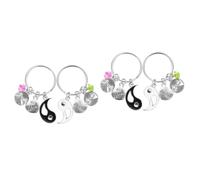 Healeved 2 Pares De Llaveros De Tai Chi Para Madre E Hija Llaveros A Juego Para Relación Madre E Hija Llavero Para Bolso Llavero Decorativo De Aleación