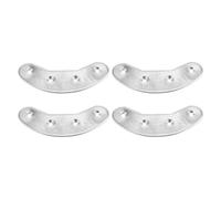 Healeved 2 Pares de Placas de Metal Instalación Fácil para Talón de Hierro Uso Versátil para Zapatos para Botas y Calzado en Caminata Diaria