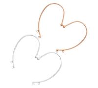 Healeved 2 Pares DIY Ear Wrap Kits de Metal para Mujeres Pendientes de Clip sin Perforación con Diseño Seguro y Estable para Uso Deportivo y Manualidades