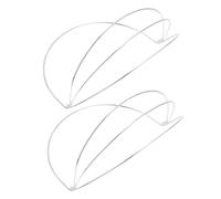 Healeved 2 Piezas Base para DIY Soporte para Tiara Marco de Tocado Artesanal para Mujer Accesorio Elegante y Sencillo para Creación de Diademas