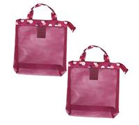 Healeved 2 Piezas Bolsa de Playa de Malla Multifuncional para Mujeres Conjunto de Gran Capacidad Bolsa de Almacenamiento Portátil para y Actividades al Aire Diseño Elegante Flores