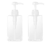 Healeved 2 Piezas Botella de Plástico Dosificador 450ml Petg para Viaje