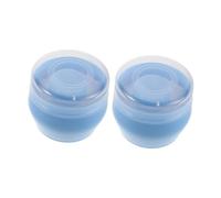 Healeved 2 Piezas Caja de Borlas para Polvos con Aplicador, Estuche para Borlas de Polvo, Plástico y Lint, Portátil, Almacenamiento Seguro, para Cambios de Pañal y Salidas Diarias,