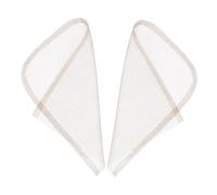 Healeved 2 Piezas Cierre Frontal de Encaje para Peluca de Encaje Transpirable y Suave Accesorios Duraderos para Reparación y Fabricación de Pelucas Color Marrón Oscuro