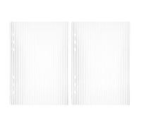 Healeved 2 Piezas Cubierta de Acrílico para Carpeta Funda Protectora Reutilizable para Planificador Escolar y Cuaderno Recargable con Sueltas Resistente y Transparente