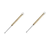 Healeved 2 Piezas Cuchara De Oreja De Aleación De Titanio Auricular De Acero Inoxidable Herramienta De Eliminación De Cera Del Oído Linterna Recogedor De Orejas Cuidado Niño Pequeño