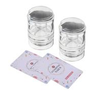 Healeved 2 Piezas De Estampadores De Uñas De Silicona Transparente - Herramienta De Manicura Con Punta Francesa Transparente - Impresora Suave Para Decoración DIY