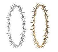 Healeved 2 Piezas Diadema de Espinas de Jesús Accesorios para Cabello para Eventos Cristianos de Pascua Iglesia de Fiesta Medieval