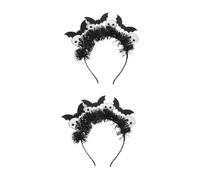 Healeved 2 Piezas Diadema de Halloween con y Accesorio de Cosplay Único para Temáticas y Celebraciones Espeluznantes Ligera y de Usar