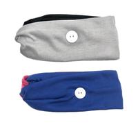 Healeved 2 Piezas Diademas Coloridas Forma de Cruz Botones para Usar Mascarilla Banda Pelo Aros Pelo Pañuelo Elástico Cabeza Actividades al Aire