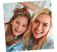 Healeved 2 piezas Diademas Halloween Calabaza Diseño Fantasma Accesorios Cabello Fiesta Infantil Adultos