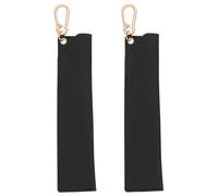 Healeved 2 Piezas Estuche Doble Protector y Portátil para Bolígrafos y Lápices de PU Negro con Diseño Texturizado Tamaño 16.5x3.8x1 Cm para Escritorio u Oficina