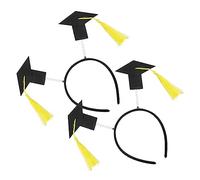 Healeved 2 piezas Gorro de Doctorado para Graduación Accesorio de Fiesta Diadema Elegante y Ligera para Celebraciones y Fotografía