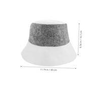 Healeved 2 Piezas Gorros de Sauna de Fieltro Absorbente y Aislante Sombrero Ruso para Protección de Cabello Baños de Vapor Secado y Spa Unisex y Portátil Blanco