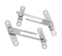 Healeved 2 Piezas Limitador para Ventanas Correderas y Abatibles de Acero Inoxidable Cerradura de Seguridad Infantil y Restrictor de Apertura Control de Ventilación y Protección para