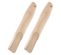 Healeved 2 Piezas Mango de Madera y Agujero Cuadrado para Martillo de Carpintero Diseño Ergonómico Color Caqui, Mejora la Estabilidad y Ofrece Agarre Cómodo para Reparación y Carpintería