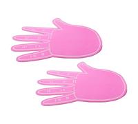 Healeved 2 Piezas Mano Espuma Gigante para Animación Accesorios de Porristas Foam Ligero Ventilador de Mano para Eventos Deportivos y Fiestas Escolares Apoyo Visual para Fútbol y Rallys