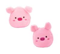 Healeved 2 Piezas Monedero Tarjetero Mini Delgado pequeña pequeño Bolsas de Almacenamiento de Tarjetas Cambiar Carteras Cambiar Bolsa Lindo Monedero Bolsas de Cambio Felpa Rosa