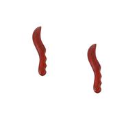 Healeved 2 Piezas Palillo de tendón de sándalo morado relajacion acupresion tarjeta de etiqueta colgante de bricolaje escondite de hámster jugar palo para raspar la cara barra de acupresión