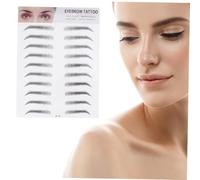 Healeved 2 Piezas Pegatinas Para Cejas Artificiales De Imitación Ceja De Transferencia Efecto De Pelo Para Hombres y Mujeres Herramienta Para