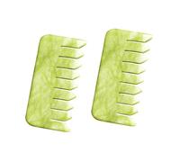 Healeved 2 Piezas Peine de Masaje Cabeza de Jade Peine de Tabla de Raspado Hogar Herramientas de Masaje de Jade