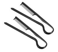 Healeved 2 piezas Peine V-shaped para Alisar Cabello Unidades Herramienta de Peluquería para Moldear y Peinar Cabello Liso con Control y Protección Térmica Uso Profesional y Doméstico