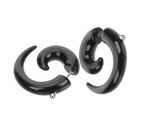 Healeved 2 piezas Pendientes de Cuerno Redondos Punk Diseño Espiral para Mujeres y Hombres Accesorios Cómodos y Duraderos para Fiestas y Eventos